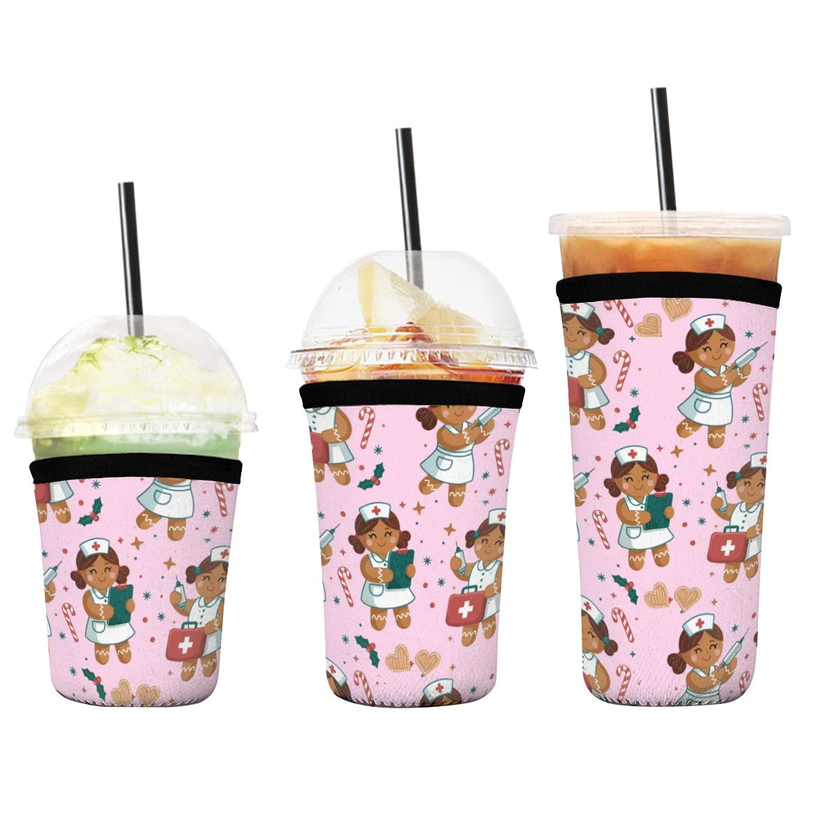 Gingerbread Nurses - 3 pc. Drink Sleeve