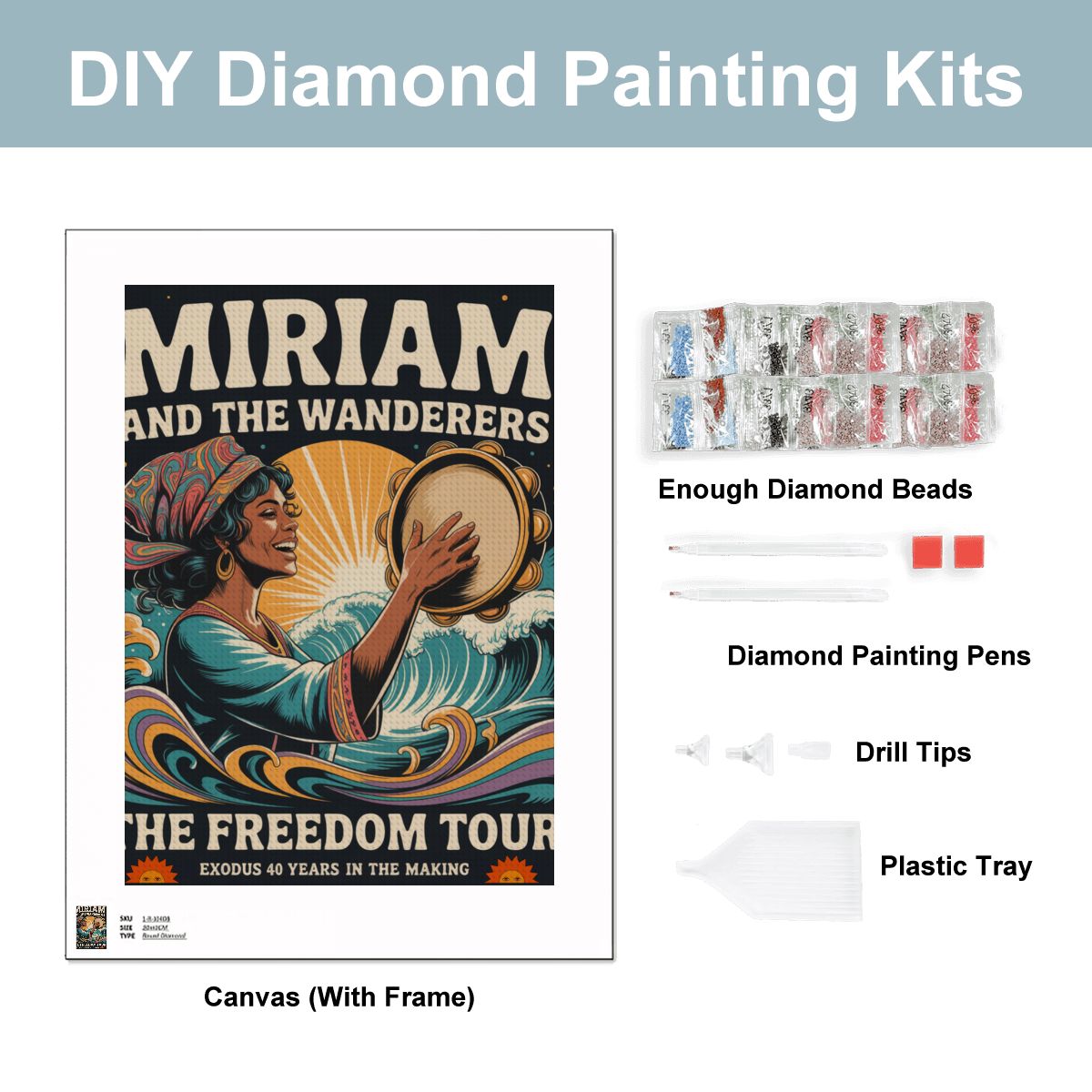 Miriam and the Wanderers Diamond Art Painting Kit