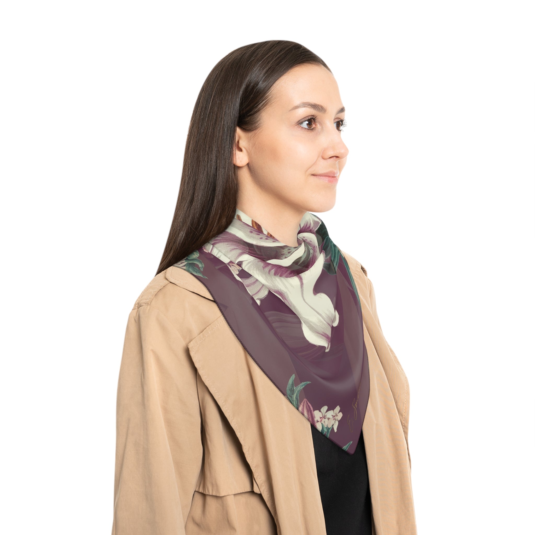 Liturgical Scarf | White Lilly
