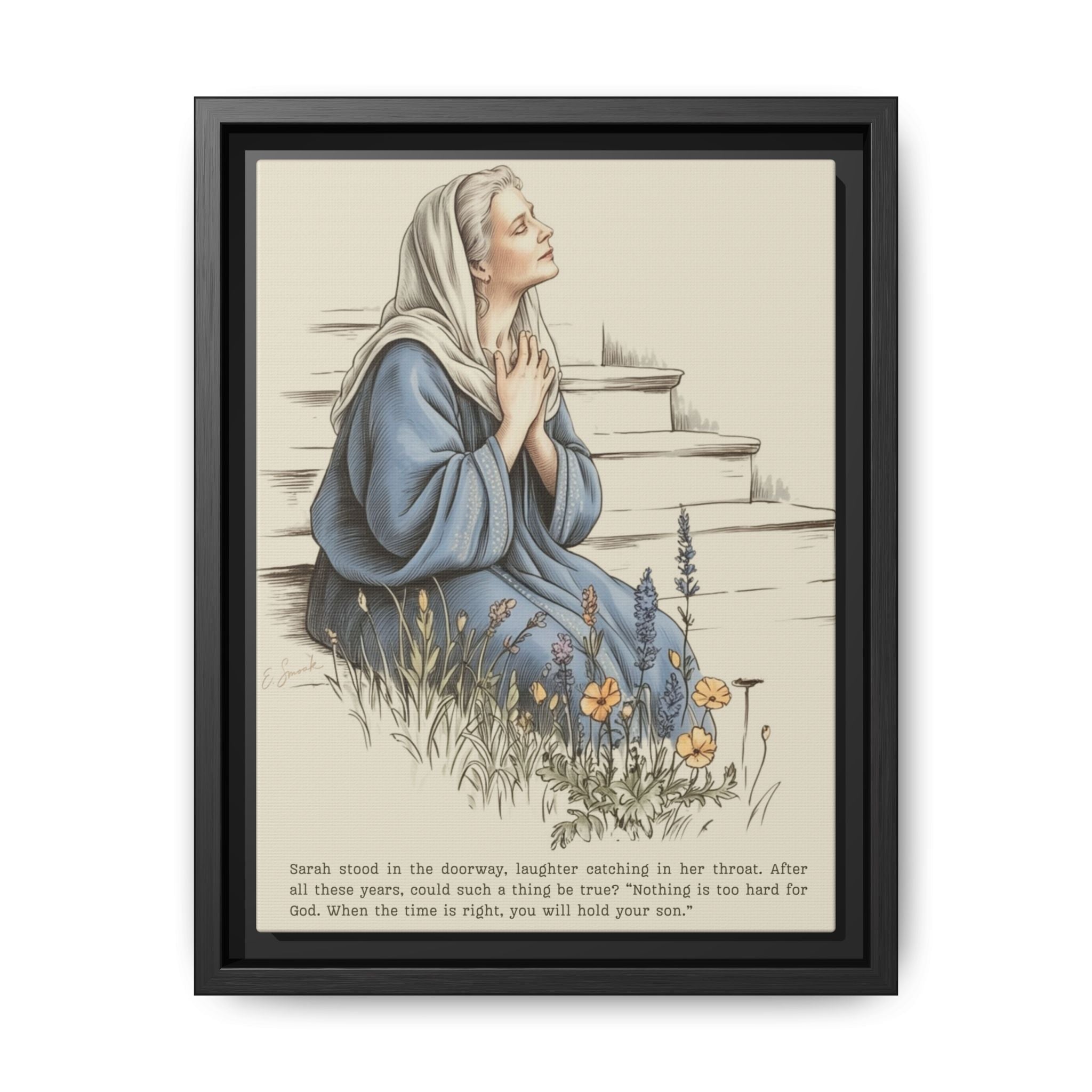 Bookish Woman of the Bible | Sarah | Framed Canvas