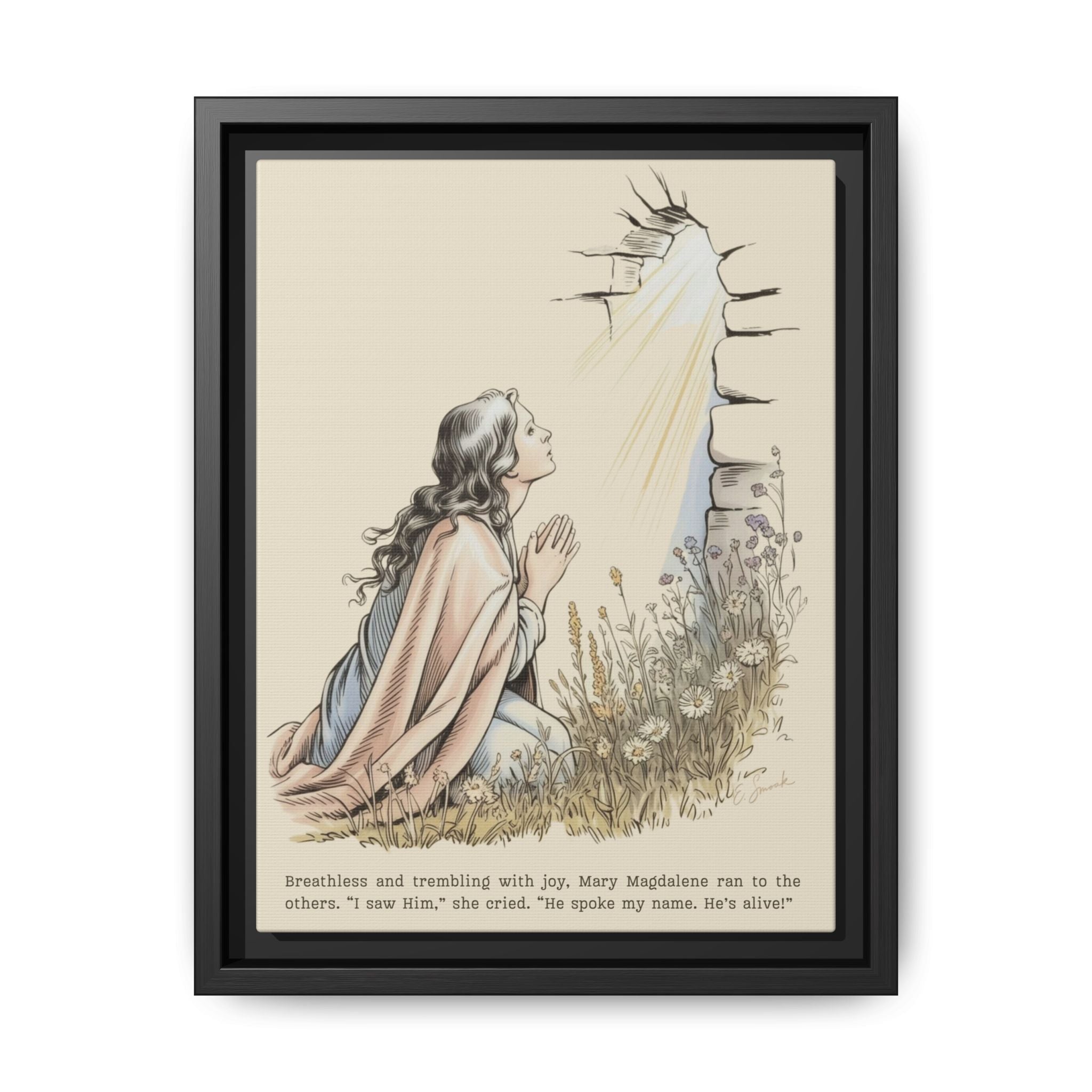Bookish Woman of the Bible | Mary Magdalene | Framed Canvas