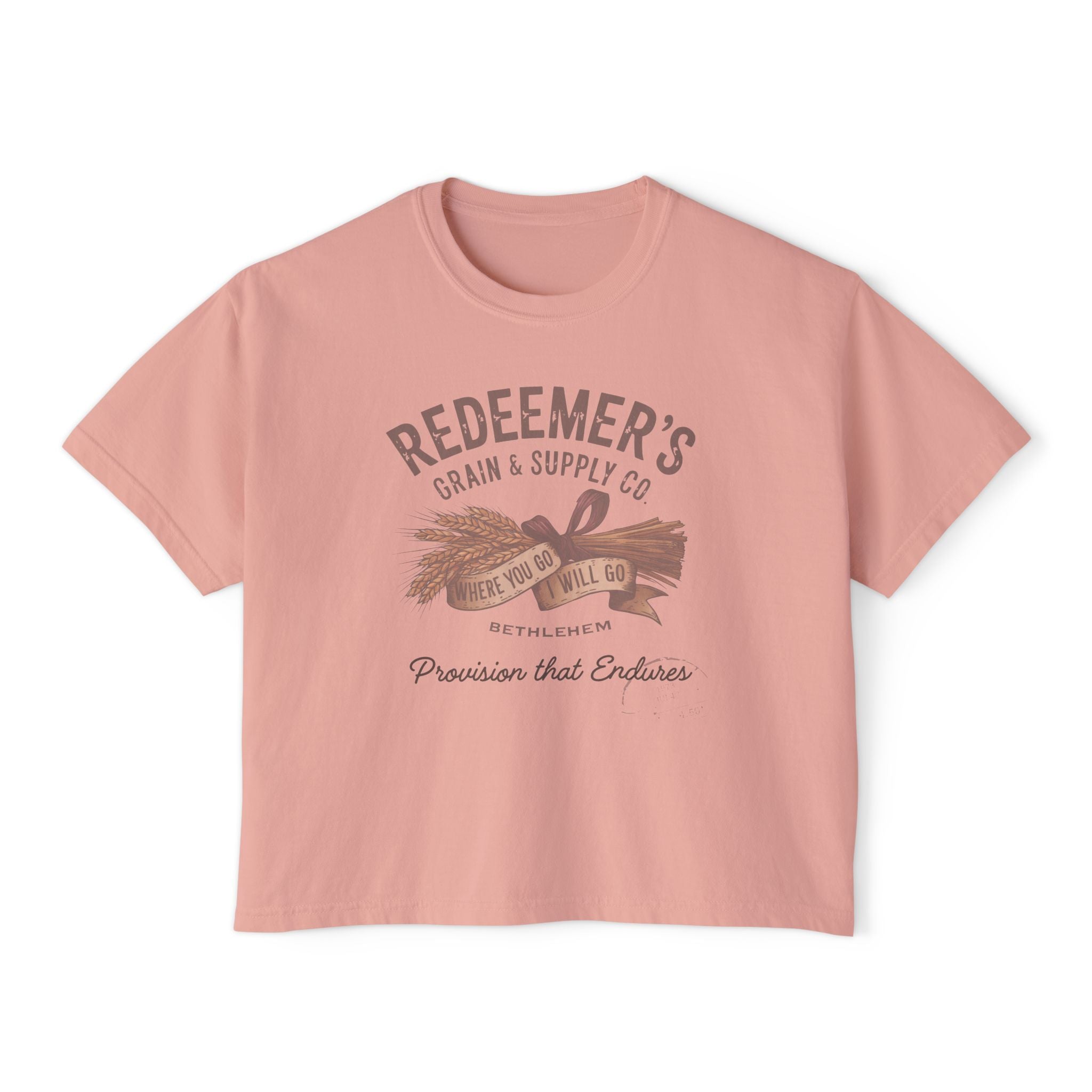 Redeemer’s Grain & Supply Christian Boxy T-Shirt | Ruth & Boaz