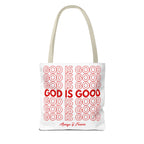 God Is Good Christian Reusable Shopping Bag, Bible Verse Tote, Motivational Church Gift, Farmer's Market, Bible Study Favor Bag