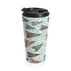 Camp Believers Pennant Stainless Steel Travel Mug - Mint