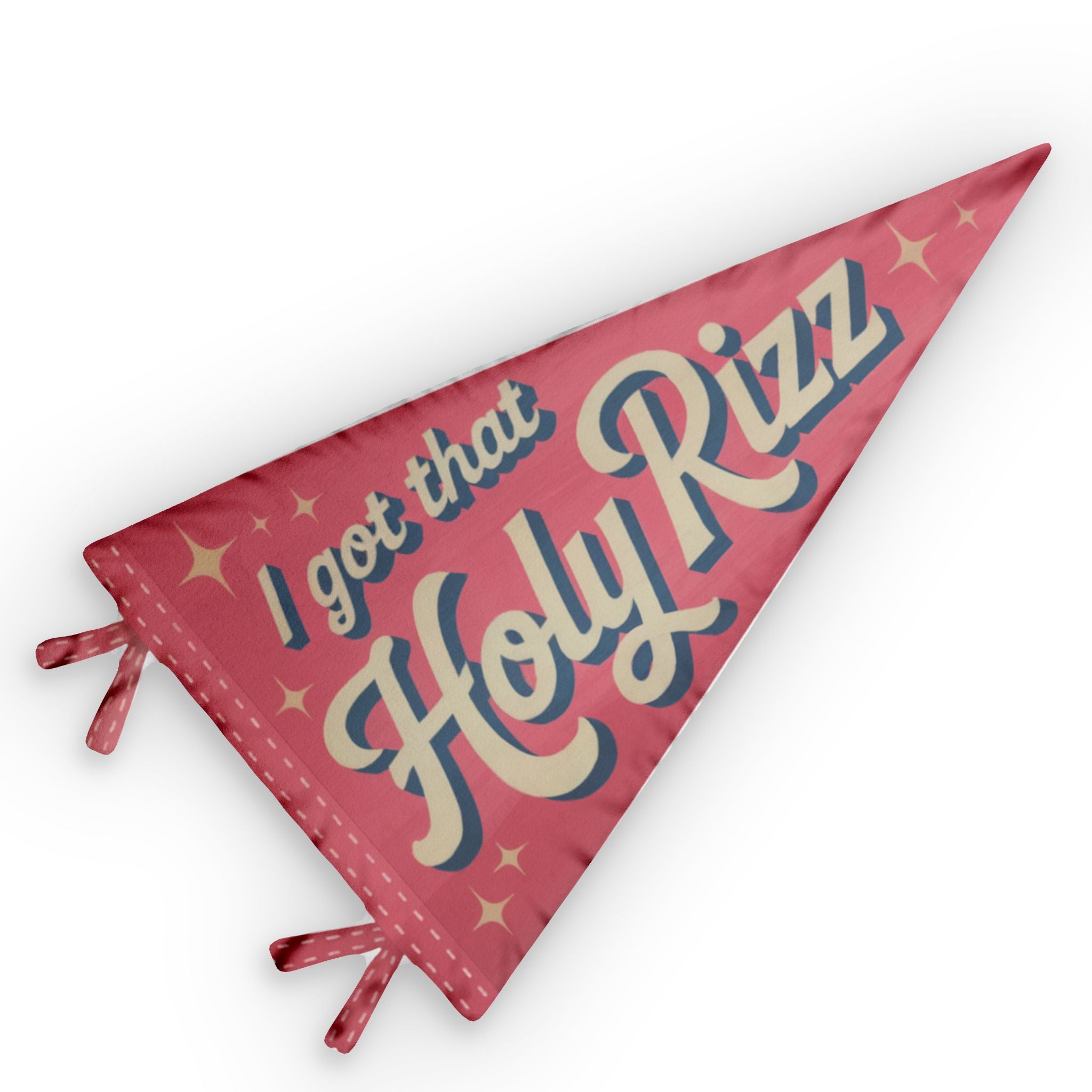 Holy Rizz Pennant Throw Pillow