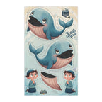 Jonah and the Whale Cut & Sew Fabric Panel | Tea Towel