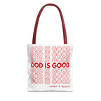 God Is Good Christian Reusable Shopping Bag, Bible Verse Tote, Motivational Church Gift, Farmer's Market, Bible Study Favor Bag