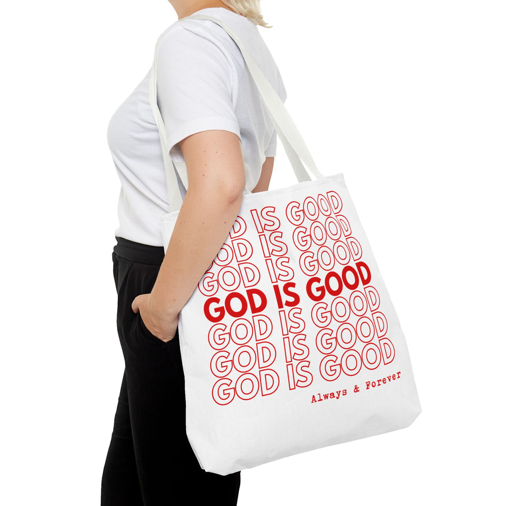 God Is Good Christian Reusable Shopping Bag, Bible Verse Tote, Motivational Church Gift, Farmer's Market, Bible Study Favor Bag
