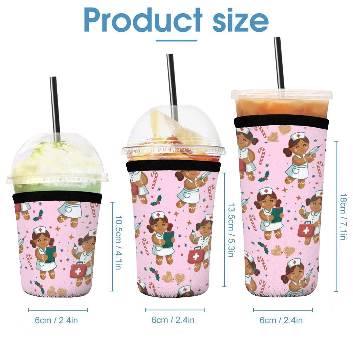 Gingerbread Nurses - 3 pc. Drink Sleeve