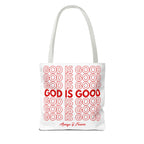 God Is Good Christian Reusable Shopping Bag, Bible Verse Tote, Motivational Church Gift, Farmer's Market, Bible Study Favor Bag