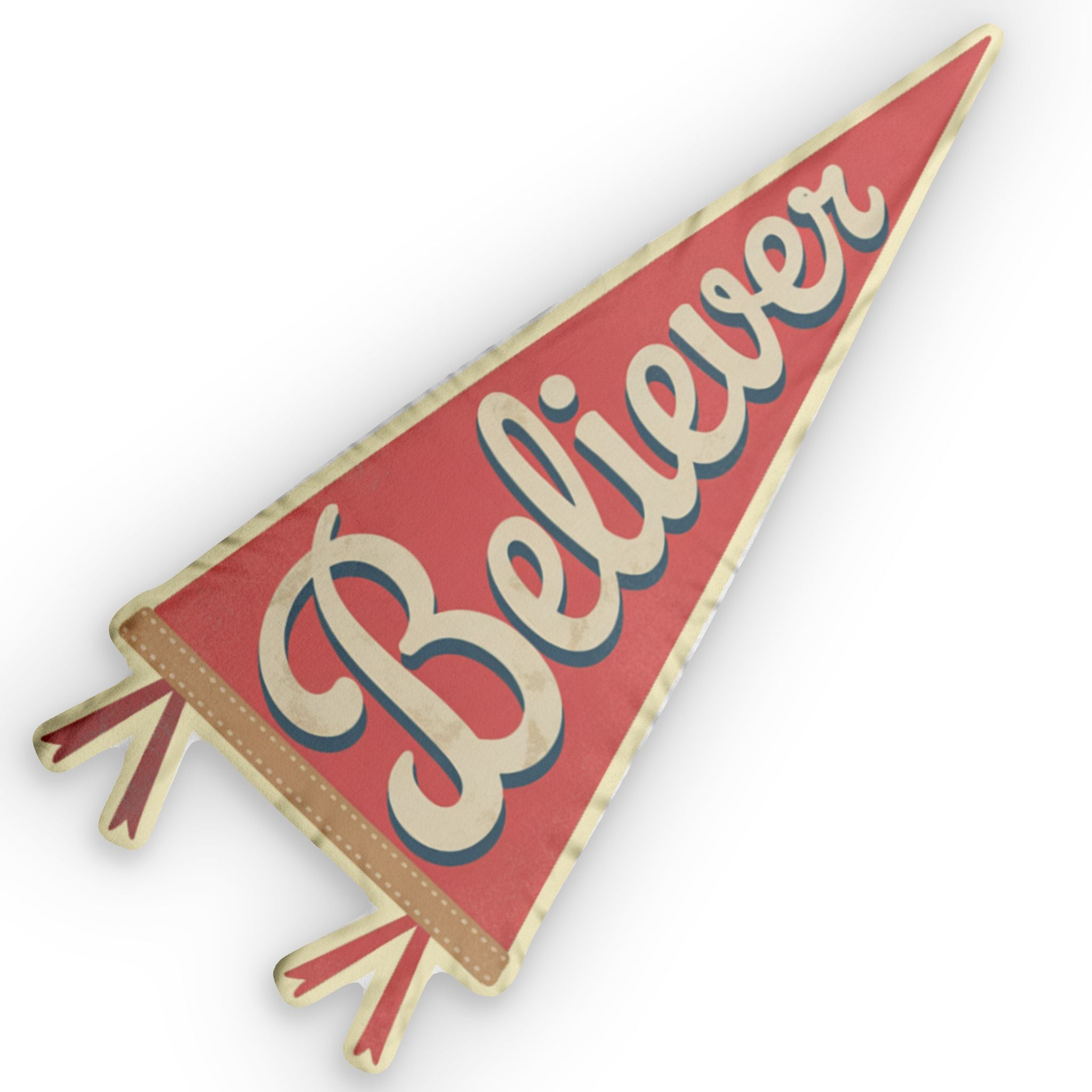 Believer Pennant Throw Pillow