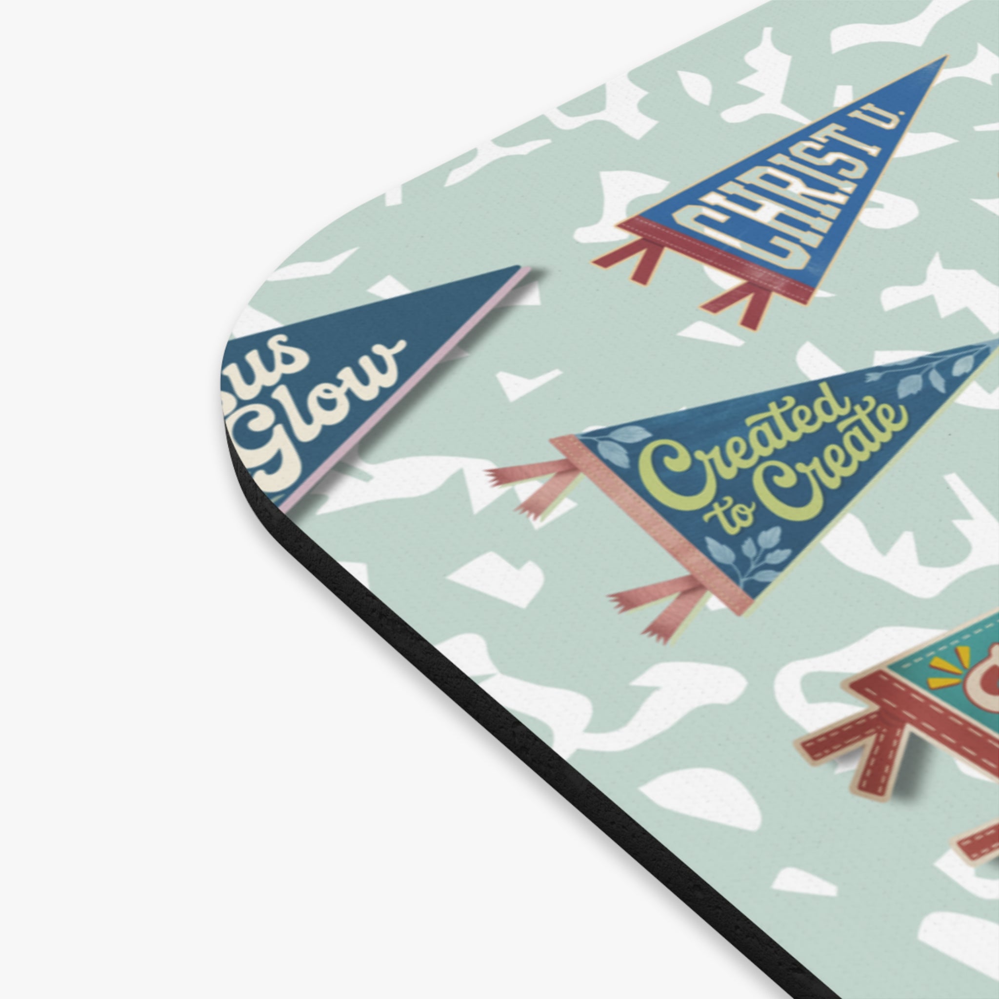 Camp Believers Pennants Mouse Pad