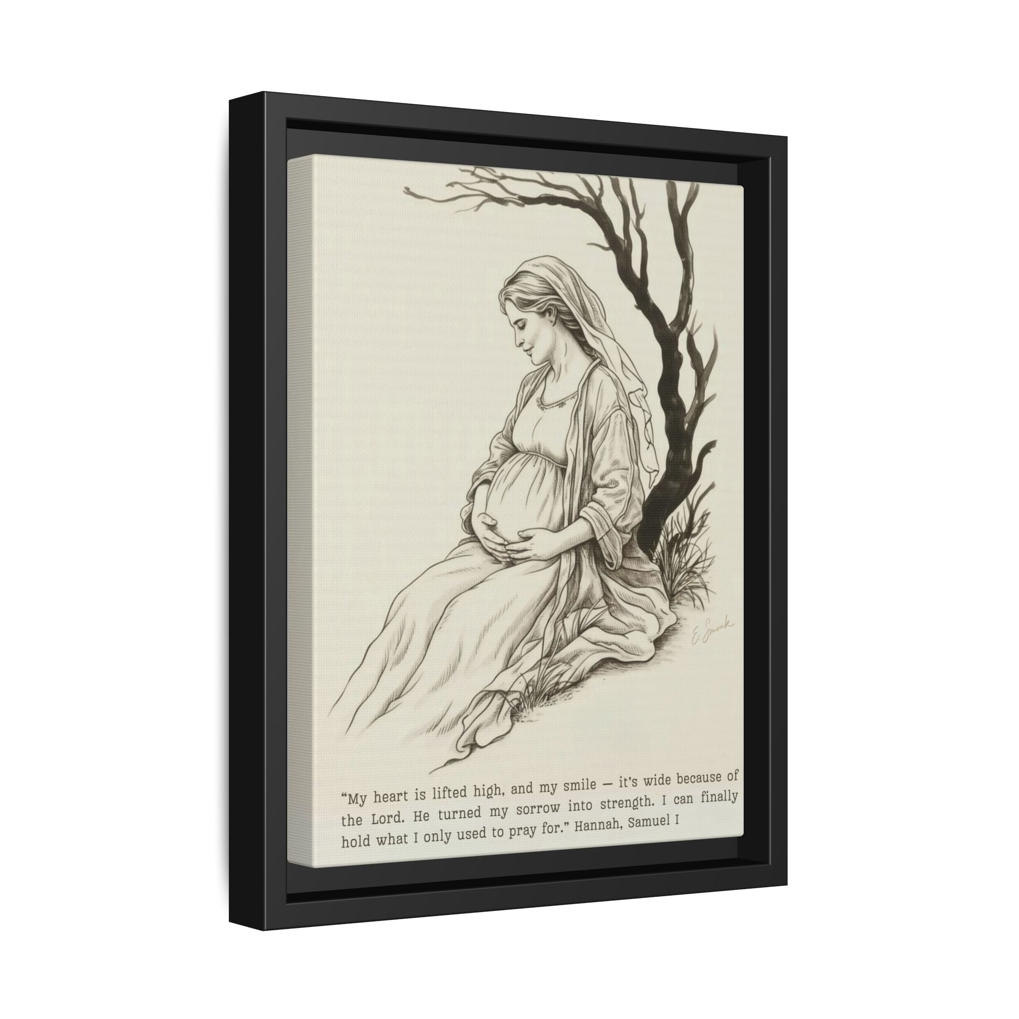 Bookish Woman of the Bible | Hannah | Framed Canvas