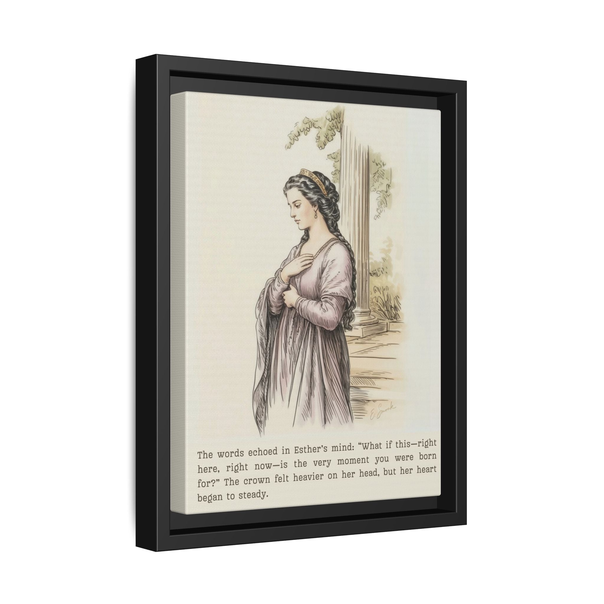 Bookish Woman of the Bible | Esther | Framed Canvas