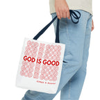 God Is Good Christian Reusable Shopping Bag, Bible Verse Tote, Motivational Church Gift, Farmer's Market, Bible Study Favor Bag