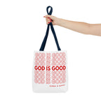 God Is Good Christian Reusable Shopping Bag, Bible Verse Tote, Motivational Church Gift, Farmer's Market, Bible Study Favor Bag