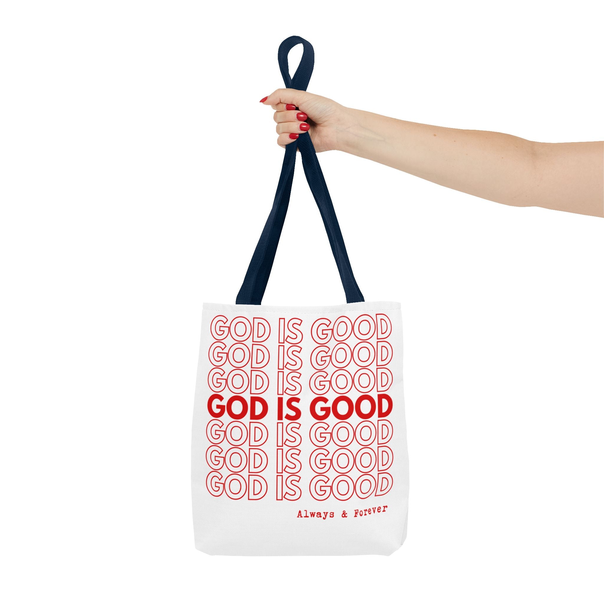 God Is Good Christian Reusable Shopping Bag, Bible Verse Tote, Motivational Church Gift, Farmer's Market, Bible Study Favor Bag