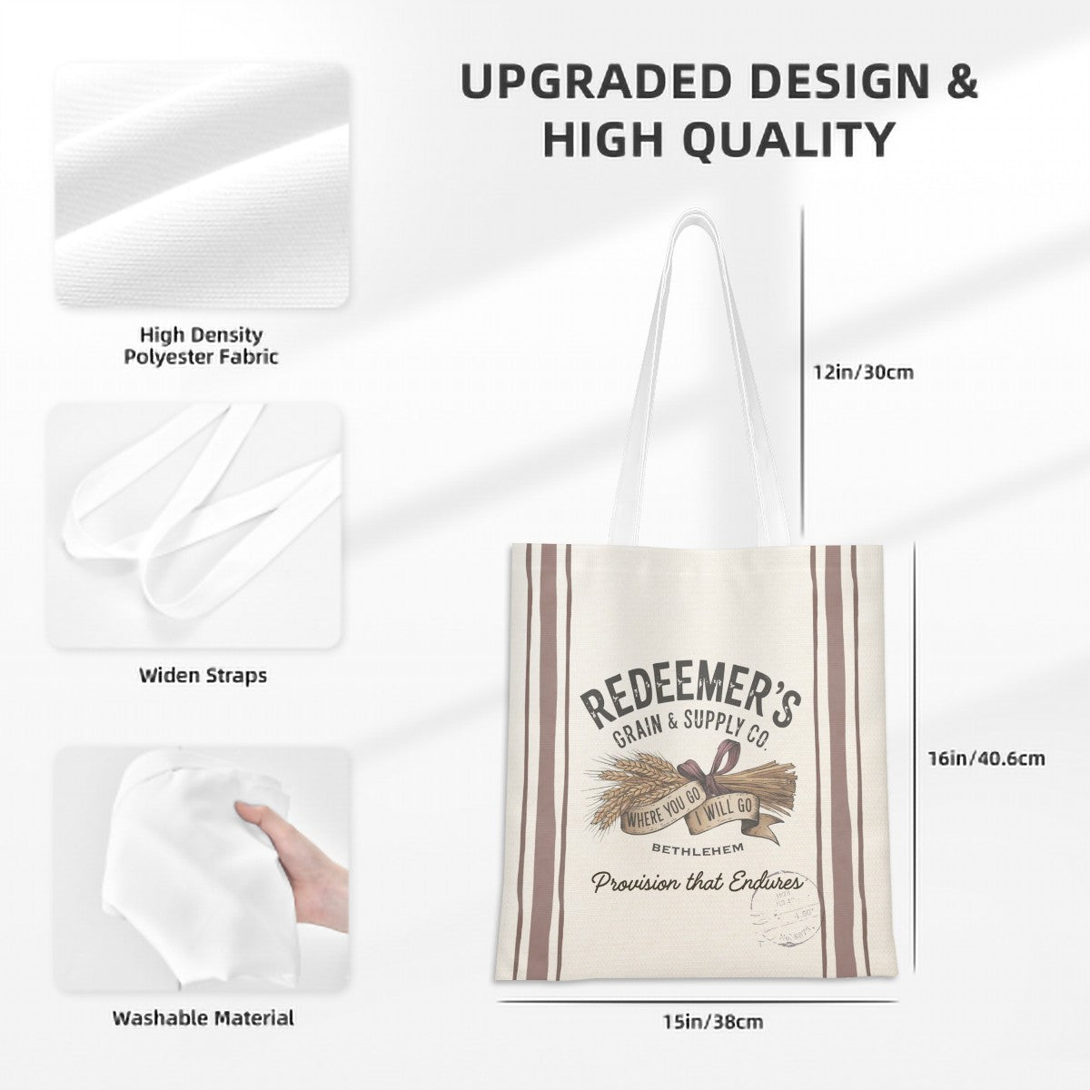 Canvas Tote Bag Redeemer Floursack