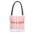 God Is Good Christian Reusable Shopping Bag, Bible Verse Tote, Motivational Church Gift, Farmer's Market, Bible Study Favor Bag