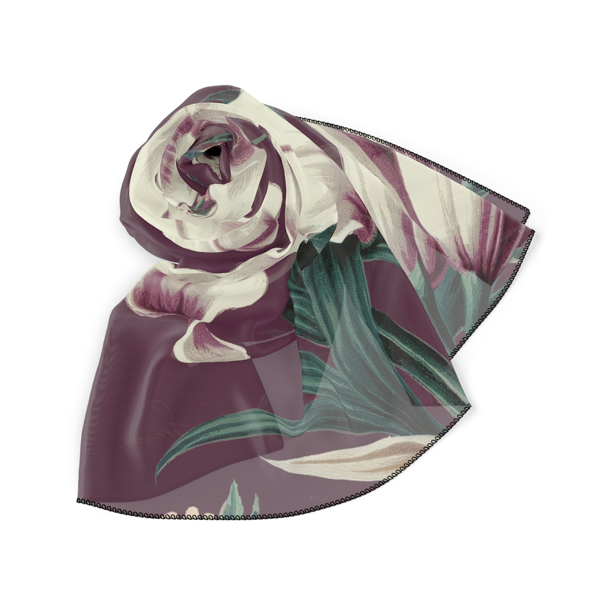 Liturgical Scarf | White Lilly