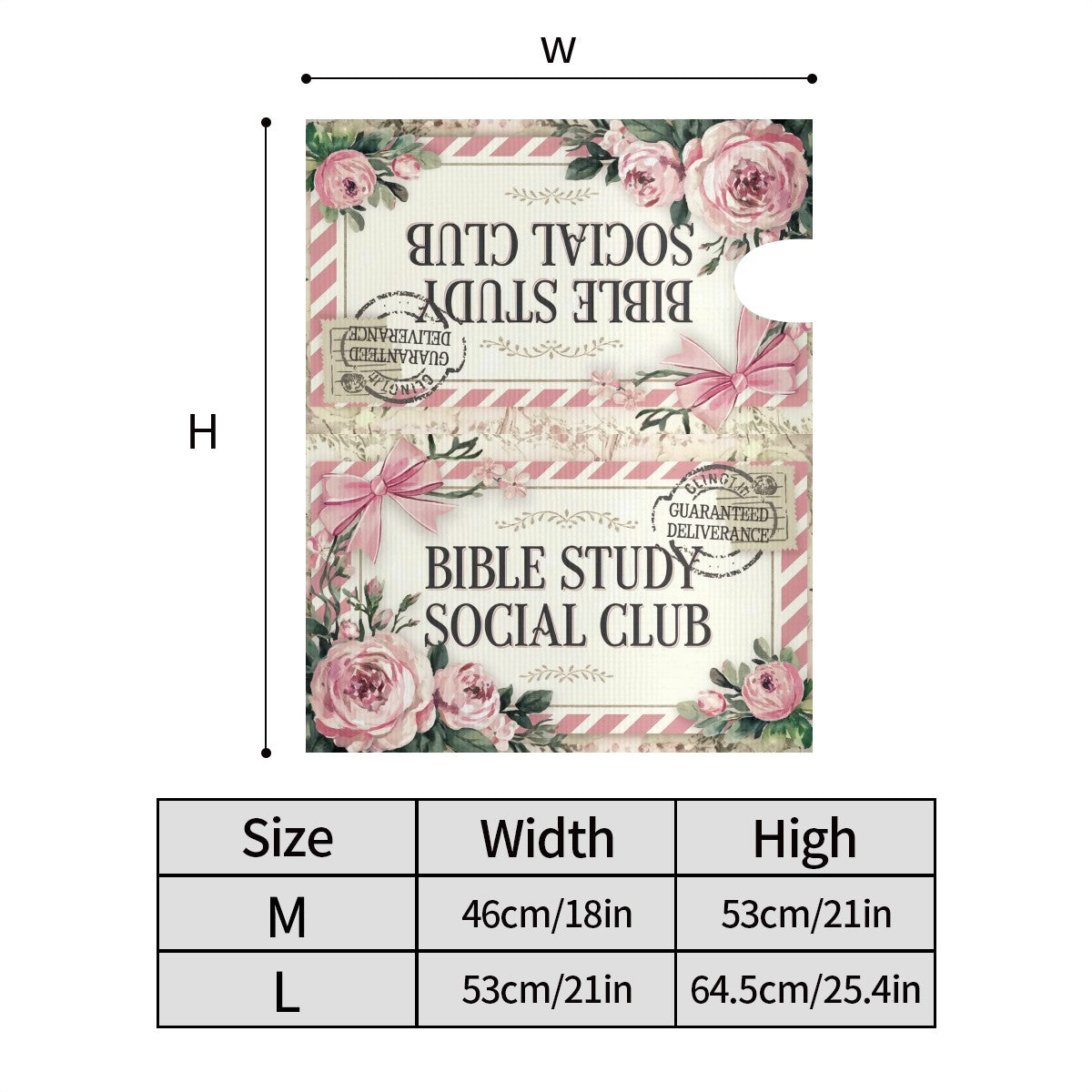Bible Study Social Club Coquette Magnetic Mailbox Cover