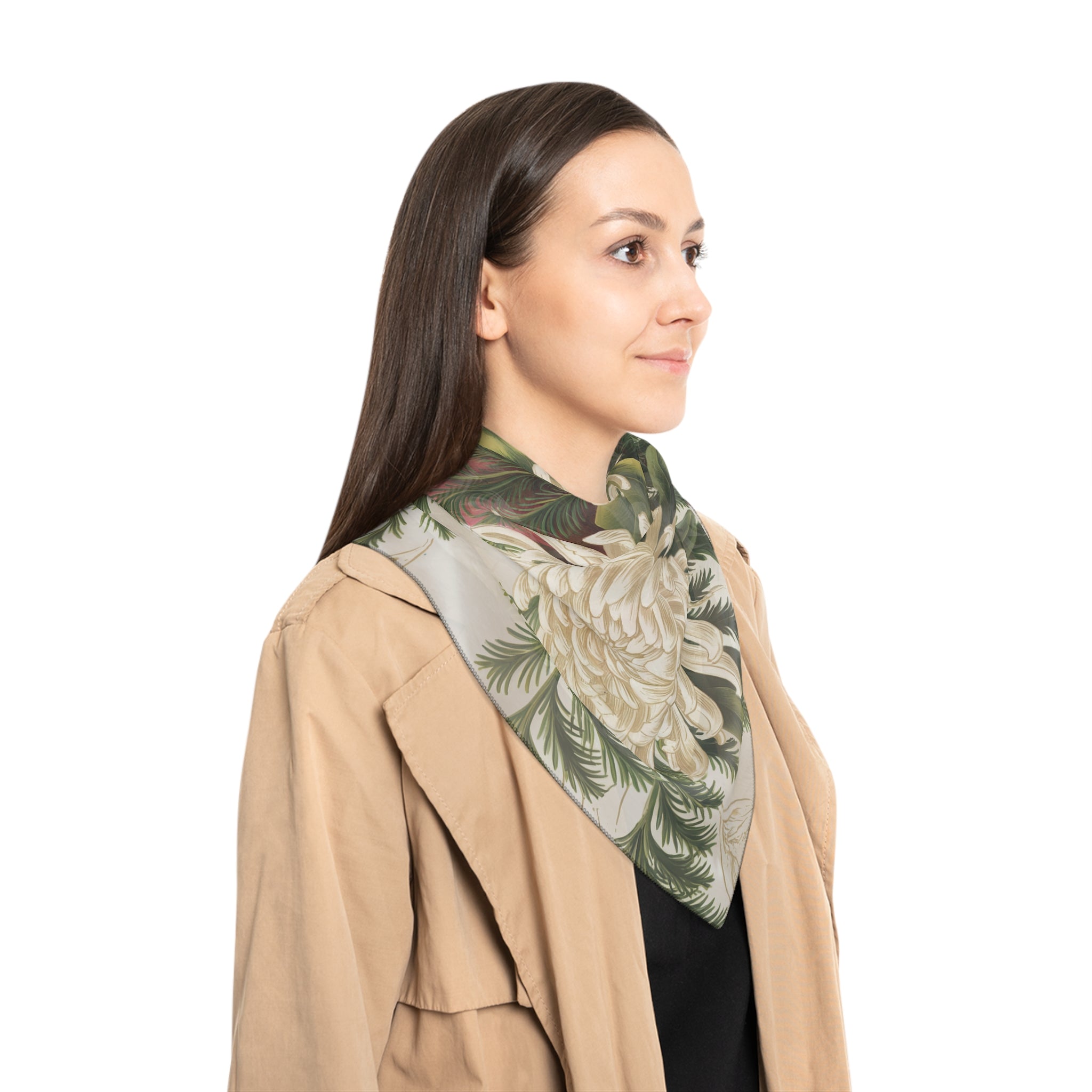 Fall, Holiday, Liturgical Scarf | Vintage Pomegranate Design | Winter Fashion Accessory, Gift for Her, Seasonal Style