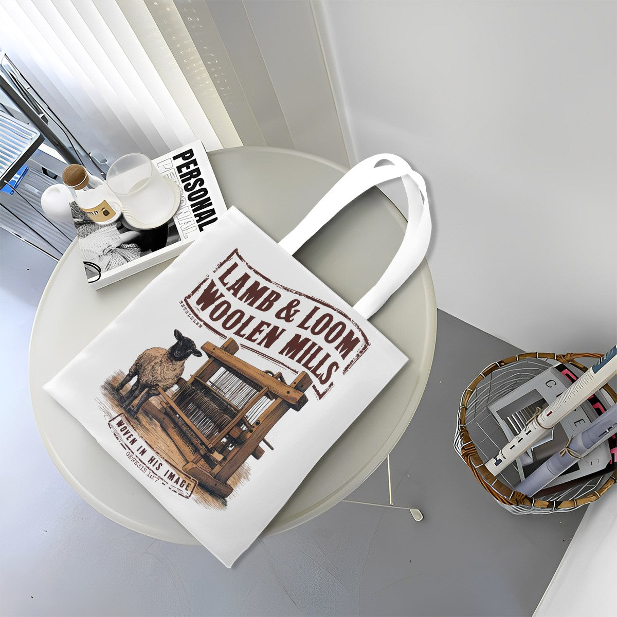 Canvas Tote Bag Lamb & Loom