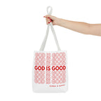 God Is Good Christian Reusable Shopping Bag, Bible Verse Tote, Motivational Church Gift, Farmer's Market, Bible Study Favor Bag