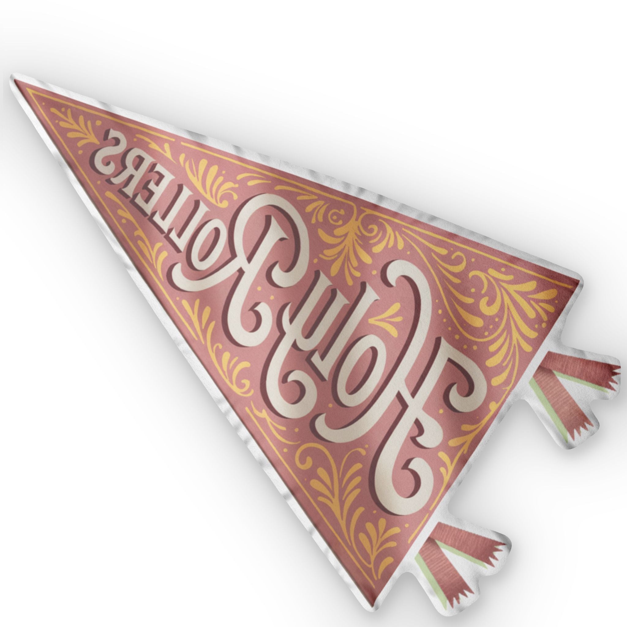Holy Rollers Pennant Throw Pillow
