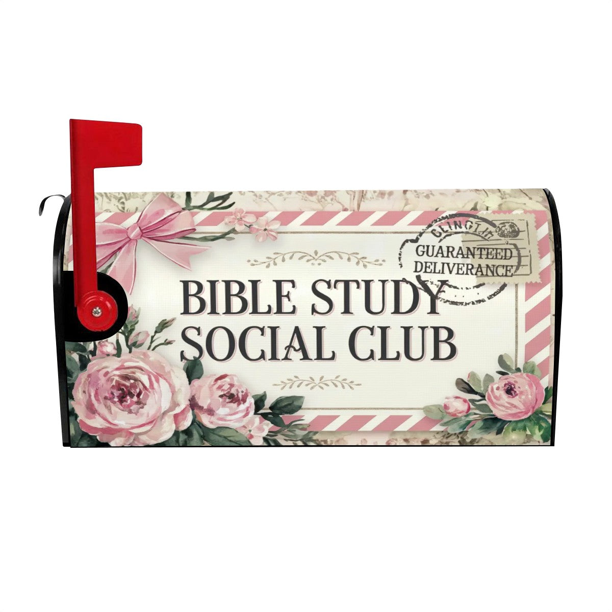 Bible Study Social Club Coquette Magnetic Mailbox Cover