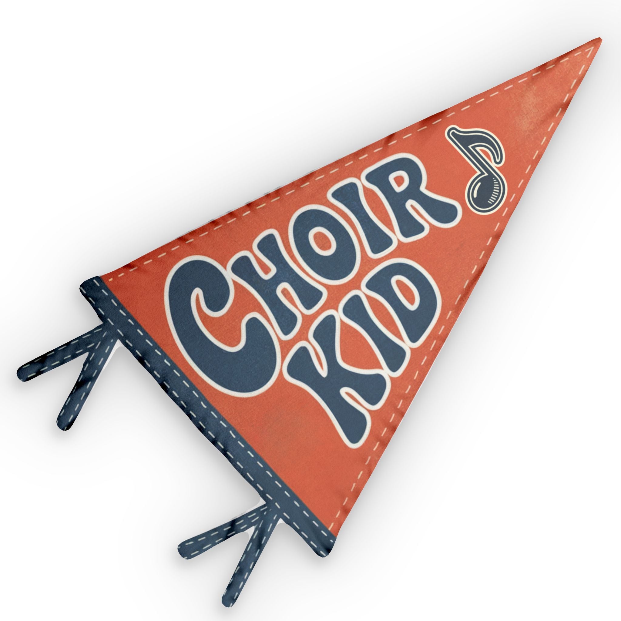 Choir Kid Pennant Throw Pillow