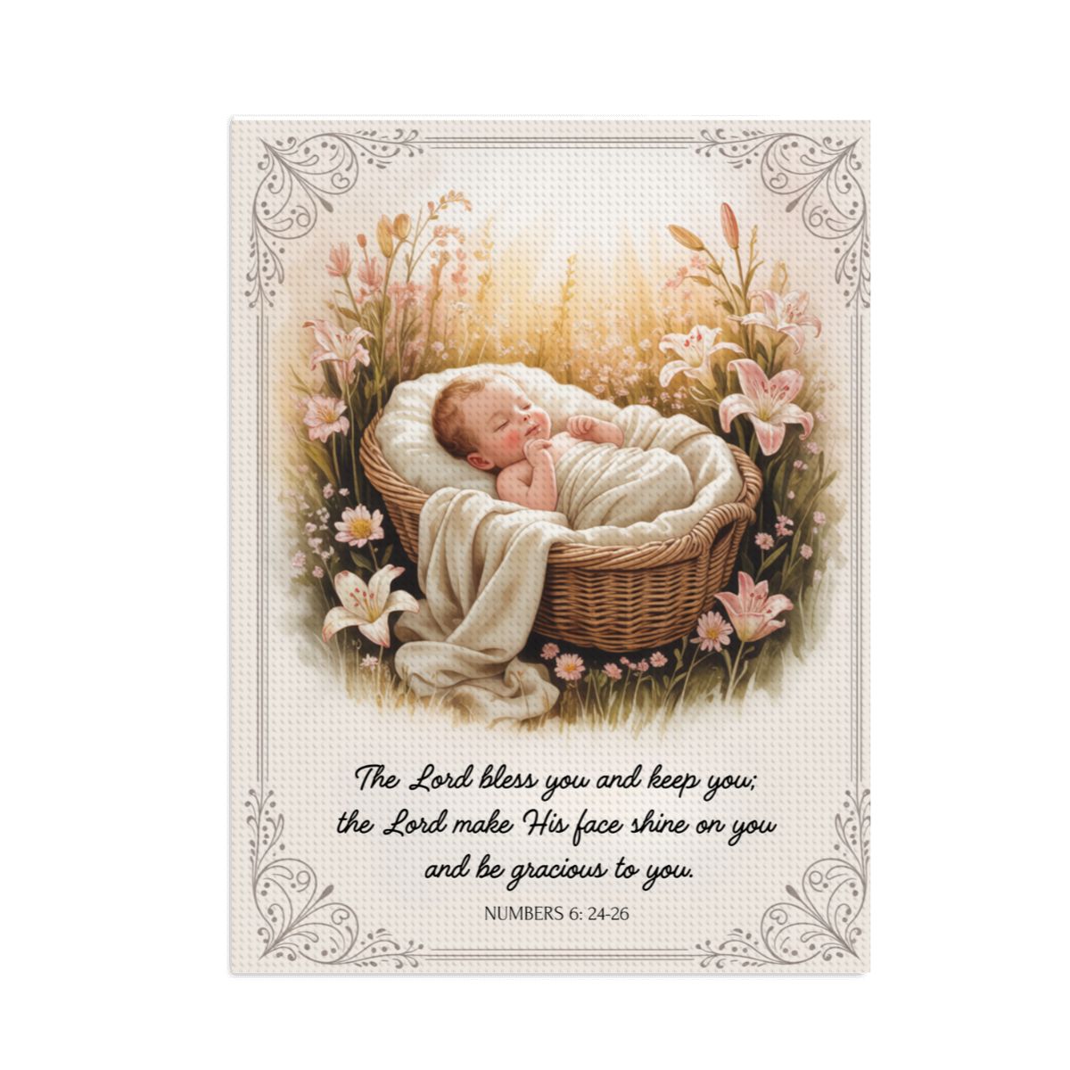 New Baby / Baptism Diamond Art Painting Kit