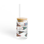 Faith Pennant Soda Can Sipper Glass, 16oz