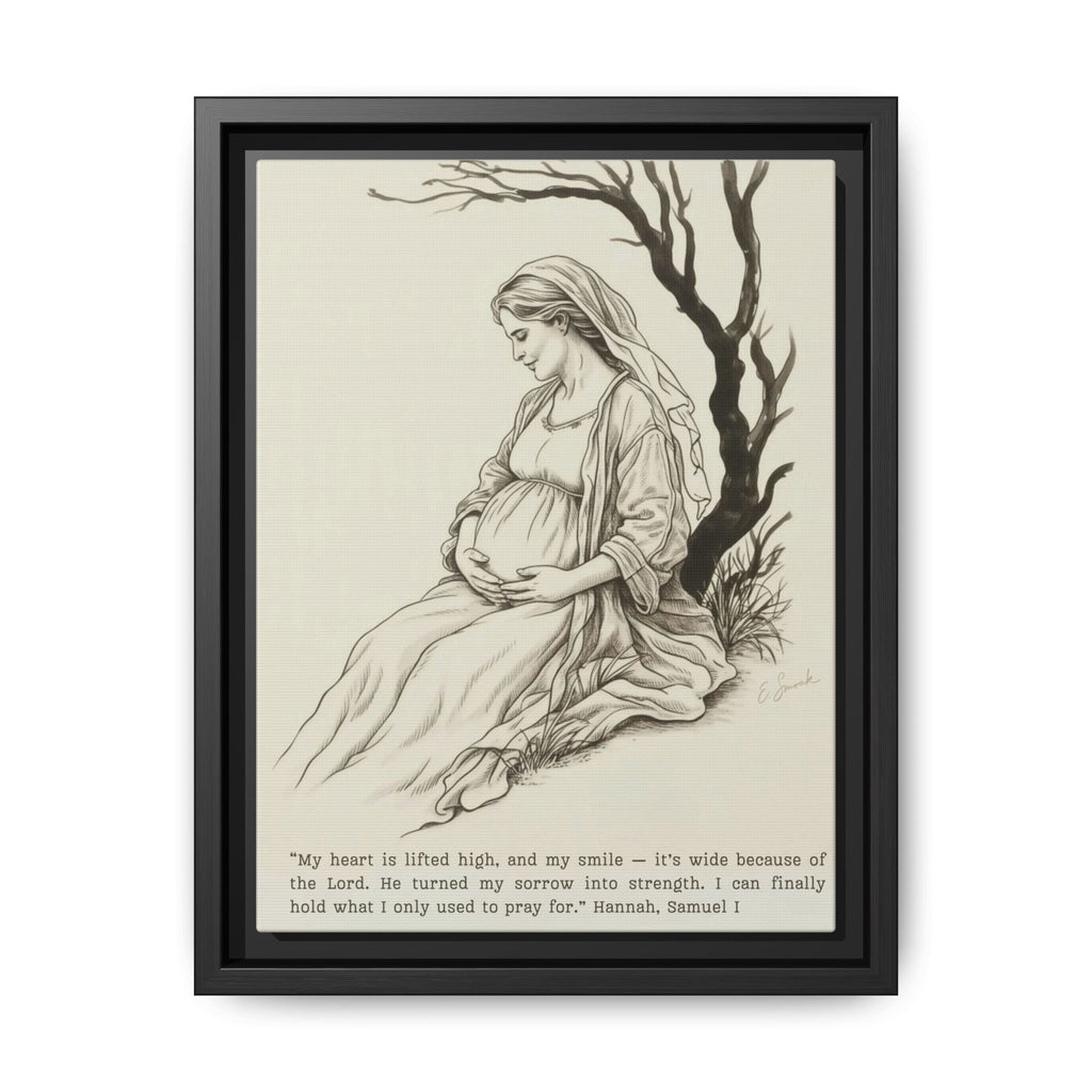 Bookish Woman of the Bible | Hannah | Framed Canvas