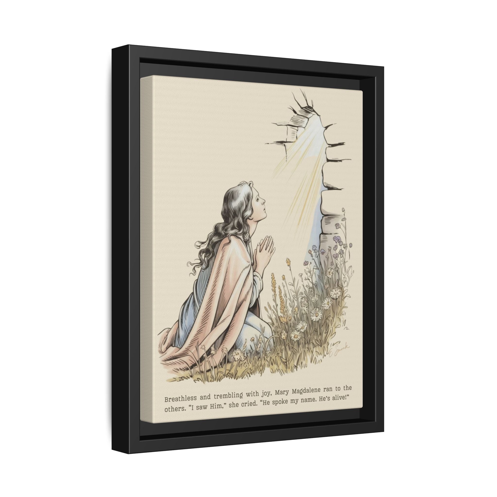 Bookish Woman of the Bible | Mary Magdalene | Framed Canvas