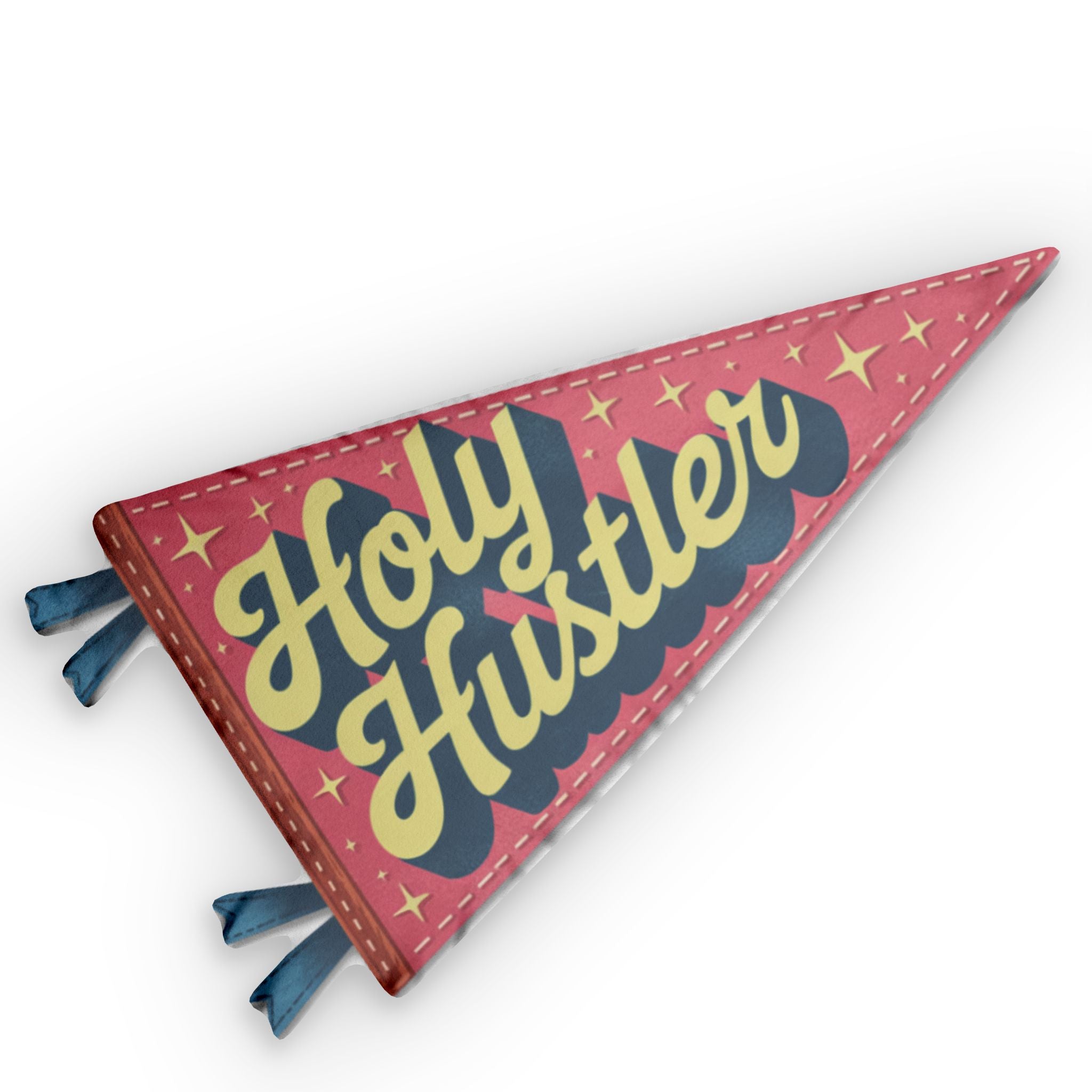 Holy Hustler Pennant Throw Pillow