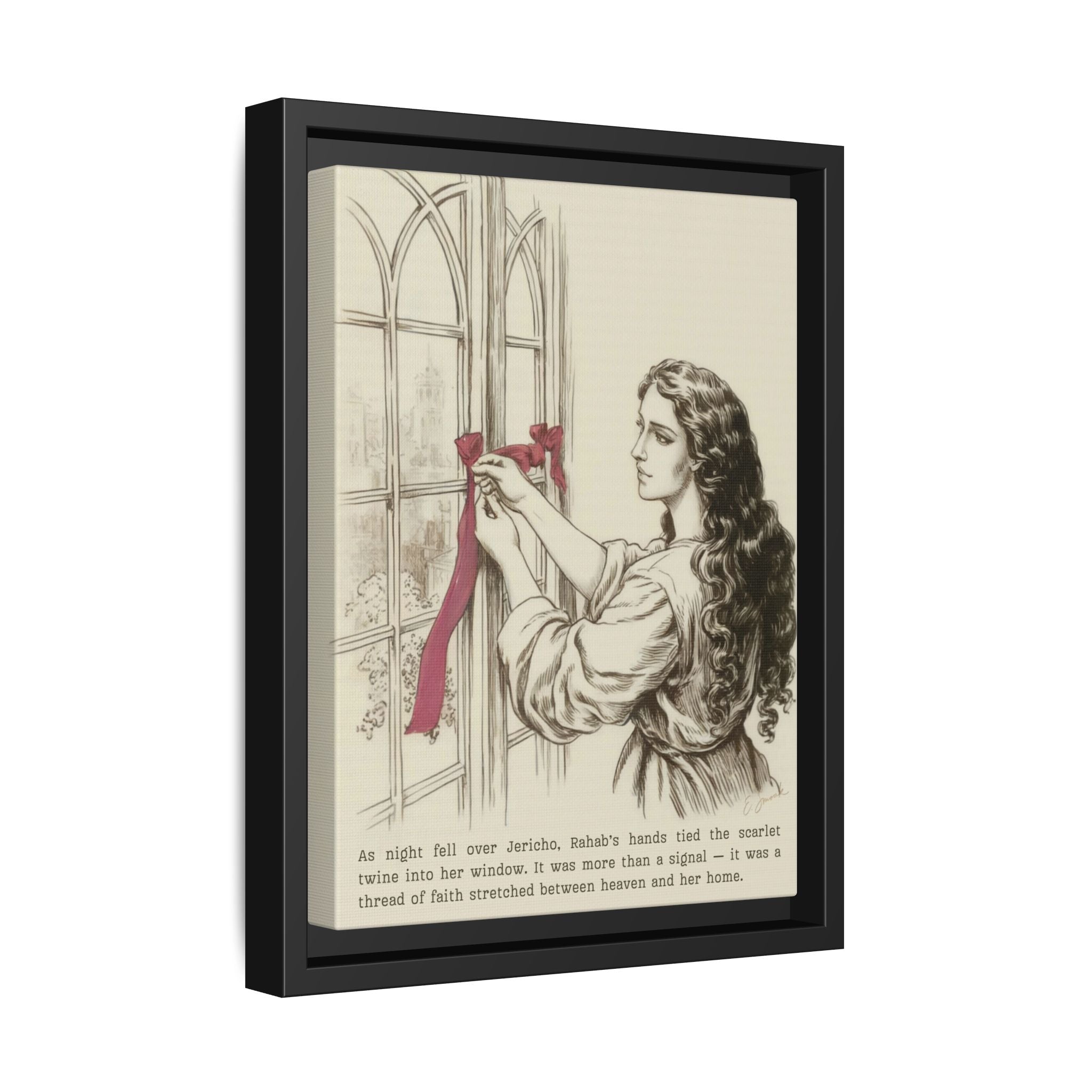 Bookish Woman of the Bible | Rahab | Framed Canvas
