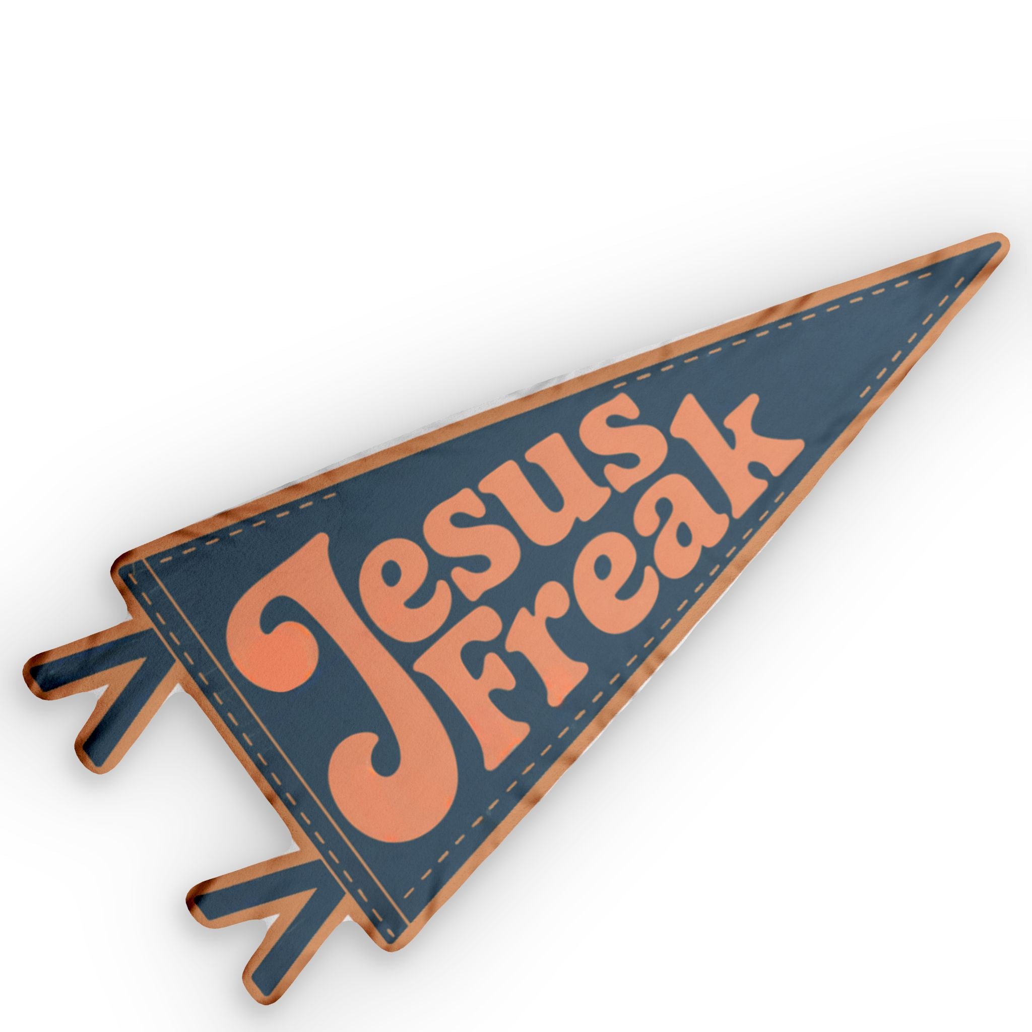 Jesus Freak Pennant Throw Pillow