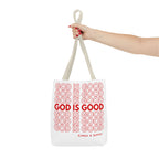 God Is Good Christian Reusable Shopping Bag, Bible Verse Tote, Motivational Church Gift, Farmer's Market, Bible Study Favor Bag