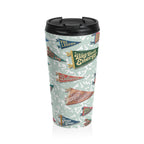 Camp Believers Pennant Stainless Steel Travel Mug - Mint