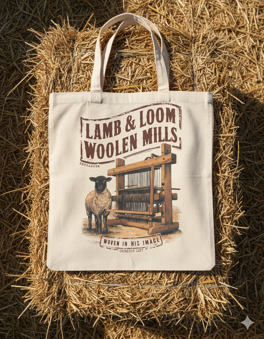Canvas Tote Bag Lamb & Loom