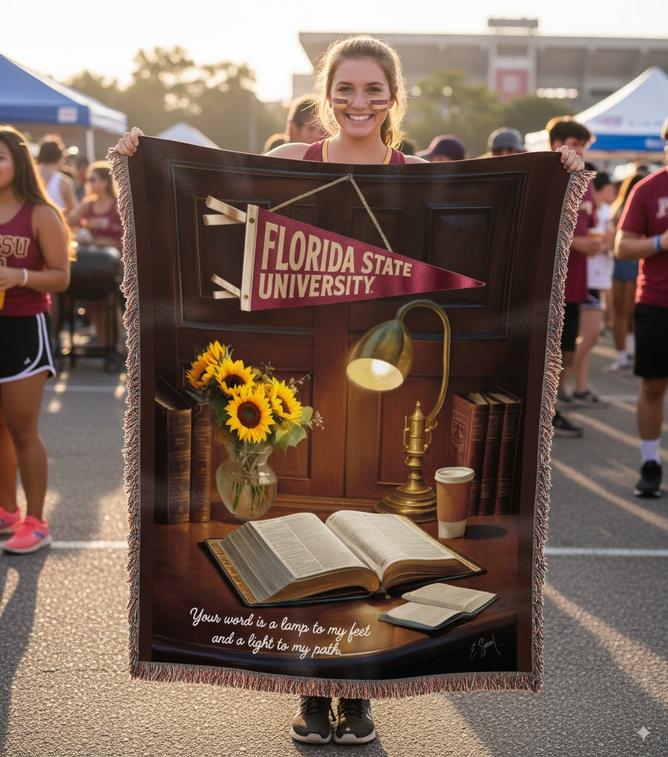 FSU Florida State University Woven Heirloom Blanket
