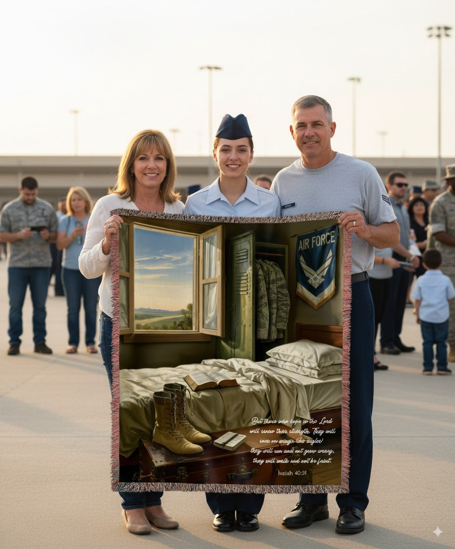 USAF Air Force Heirloom Woven Blanket