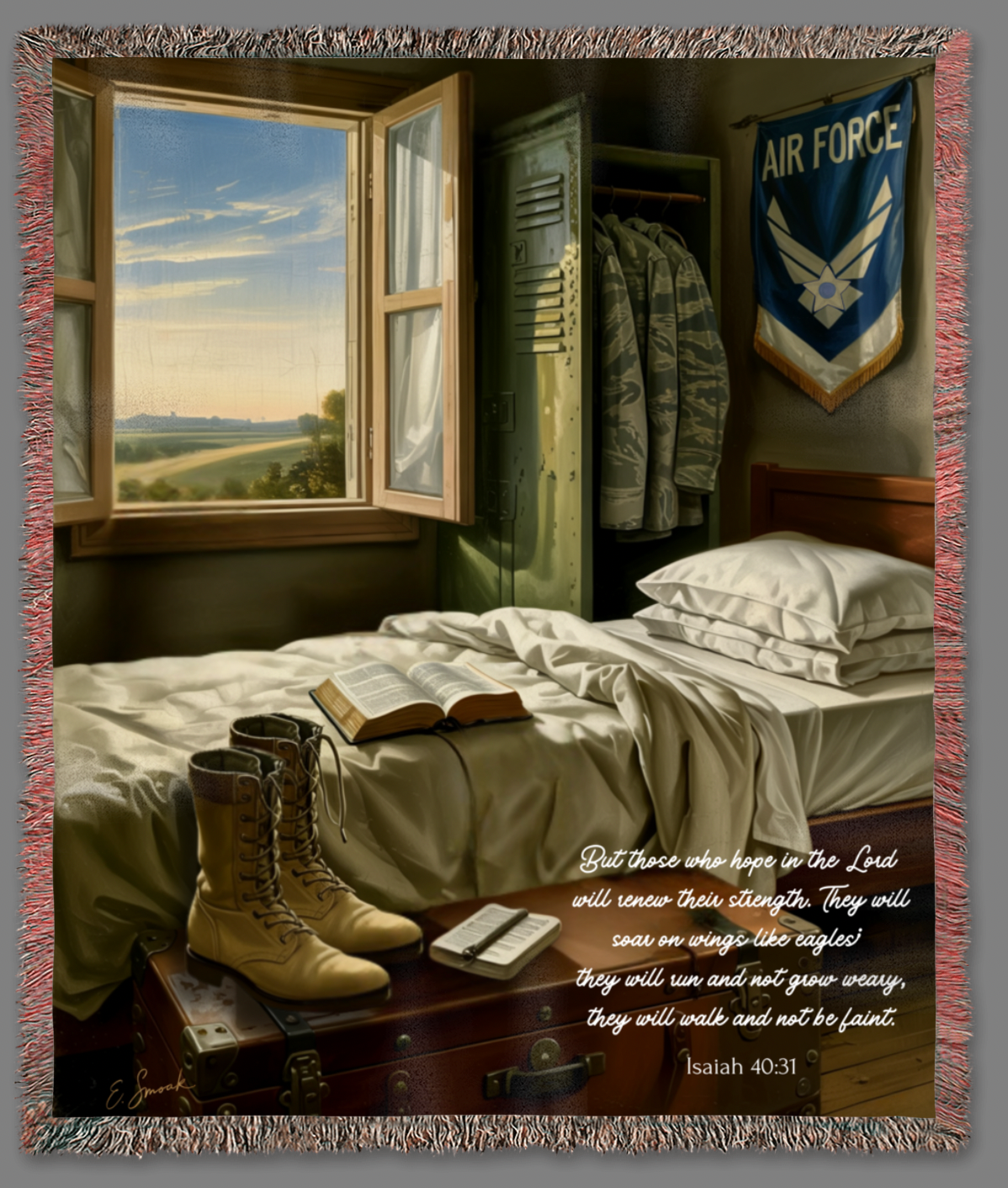 USAF Air Force Heirloom Woven Blanket