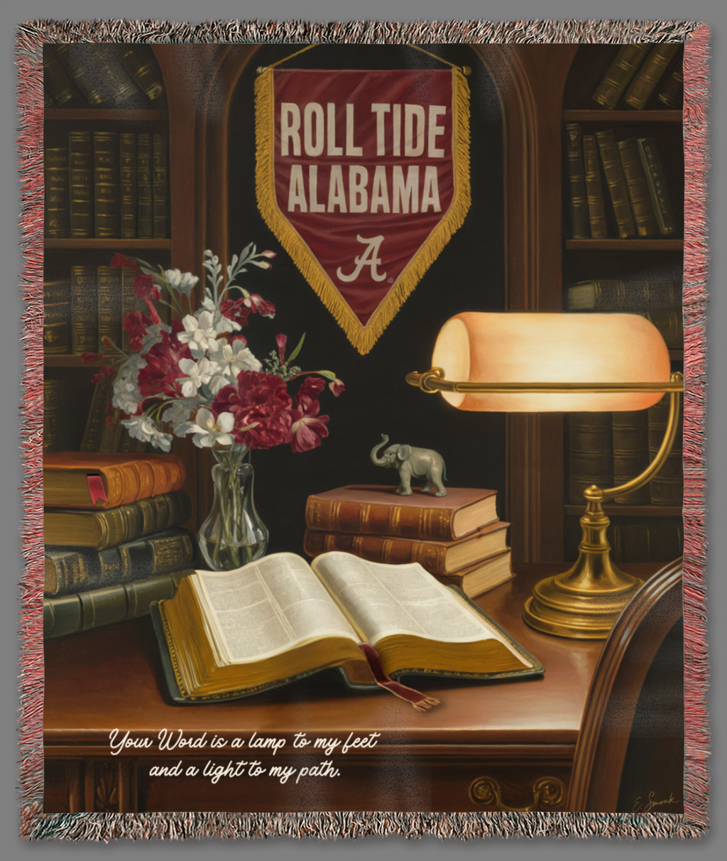 Alabama Roll Tide Heirloom Woven Blanket