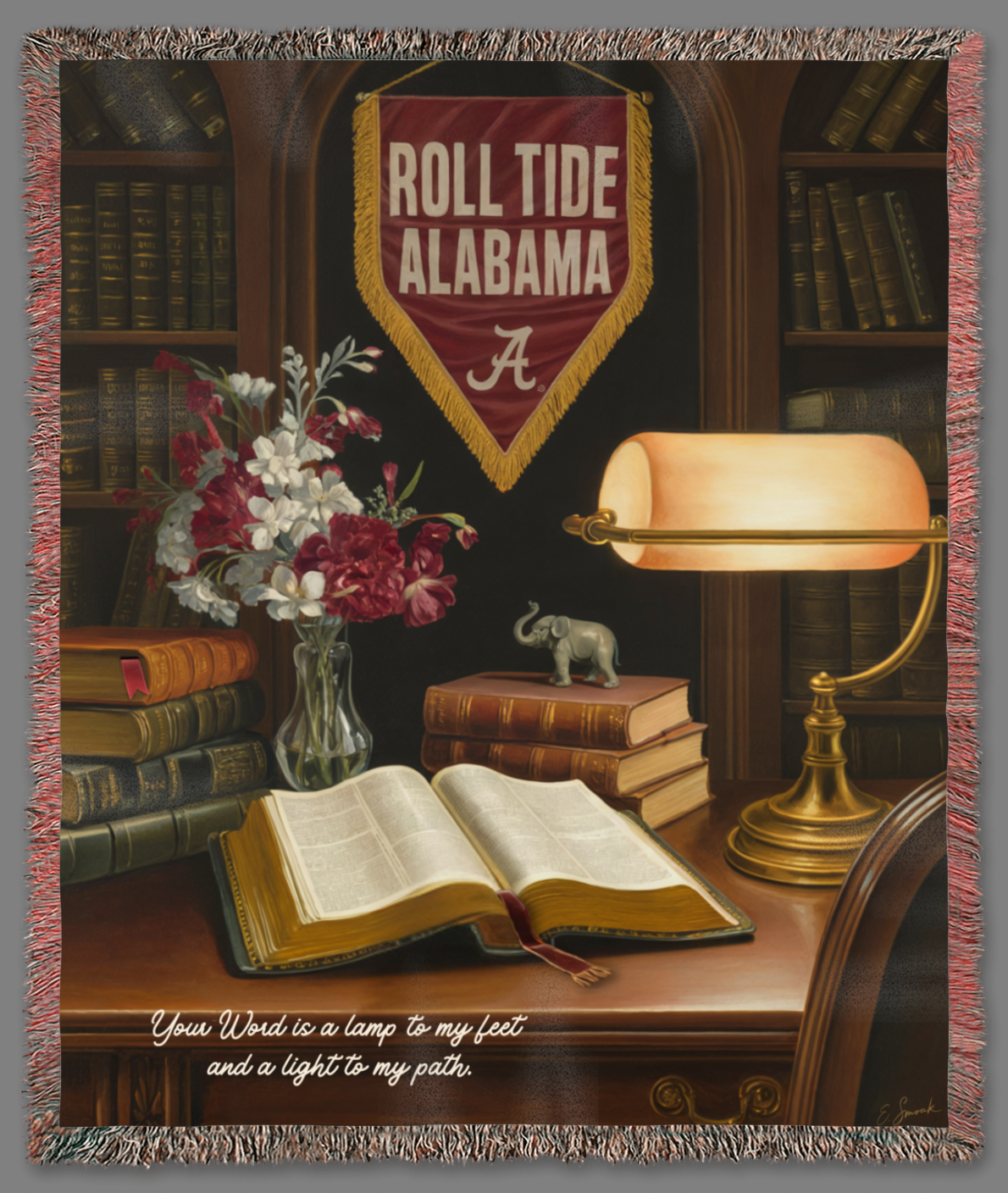 Alabama Roll Tide Heirloom Woven Blanket