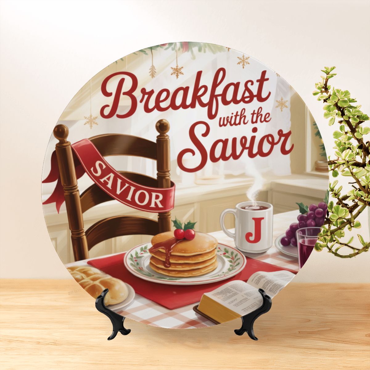 Breakfast with the Savior Decorative Plate