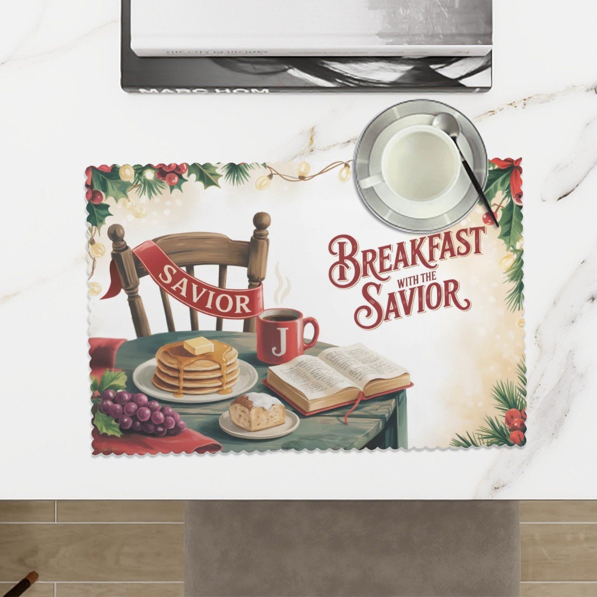 4 pcs Breakfast with the Savior Placemat Set