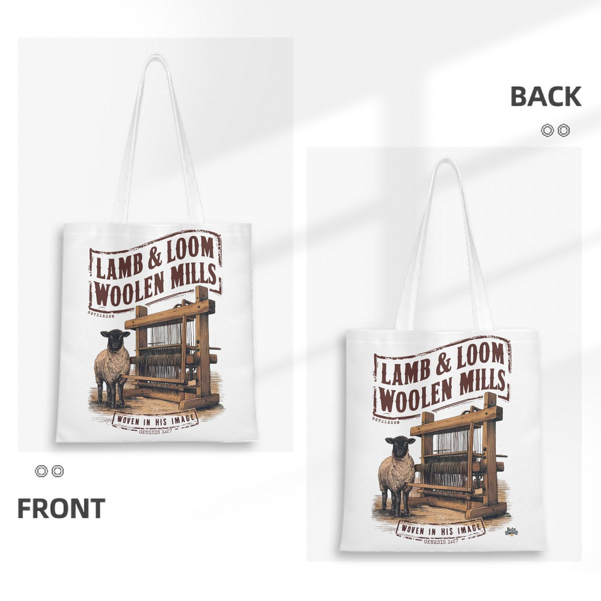 Canvas Tote Bag Lamb & Loom
