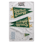 Holy Smoak Studios Big Book Energy Camp Believers cut and sew fabric panel, wholesale Christian giftware, 18x30 inches